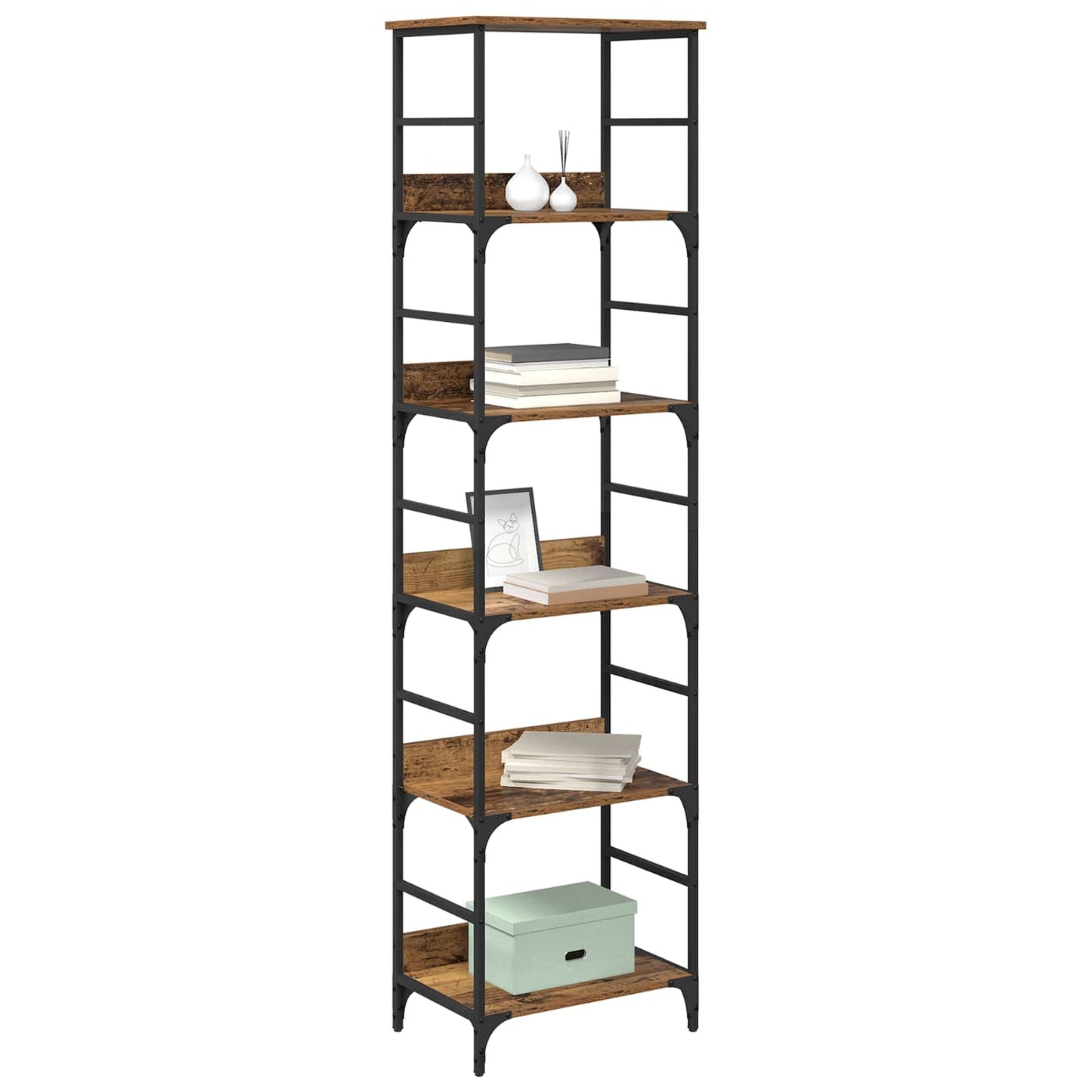 Bookshelf Old Wood 50x33x188.5cm Engineered Wood