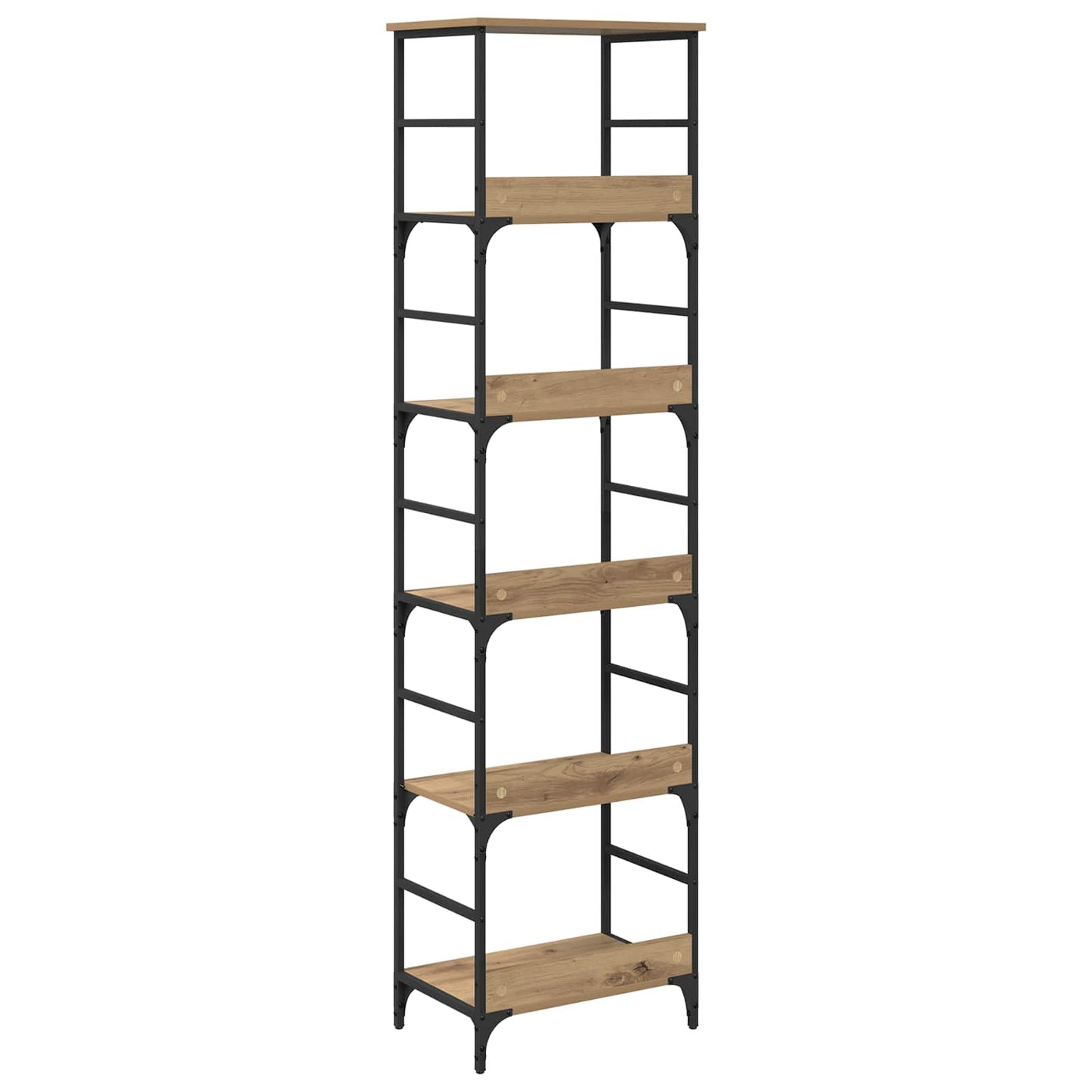 Bookshelf 5-Tier 50x33x188.5cm Engineered Wood Artisan Oak