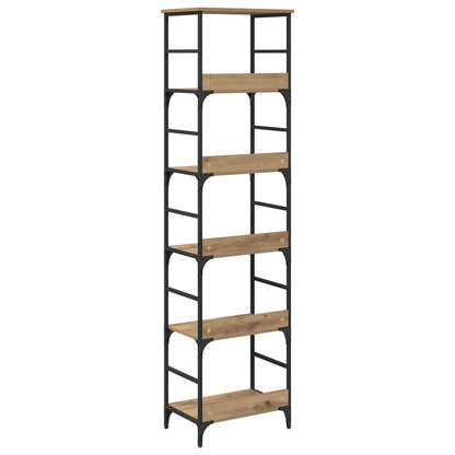 Bookshelf 5-Tier 50x33x188.5cm Engineered Wood Artisan Oak