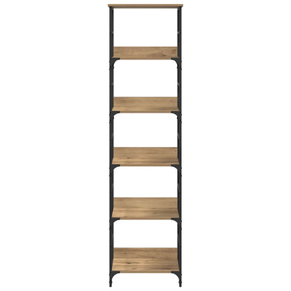 Bookshelf 5-Tier 50x33x188.5cm Engineered Wood Artisan Oak