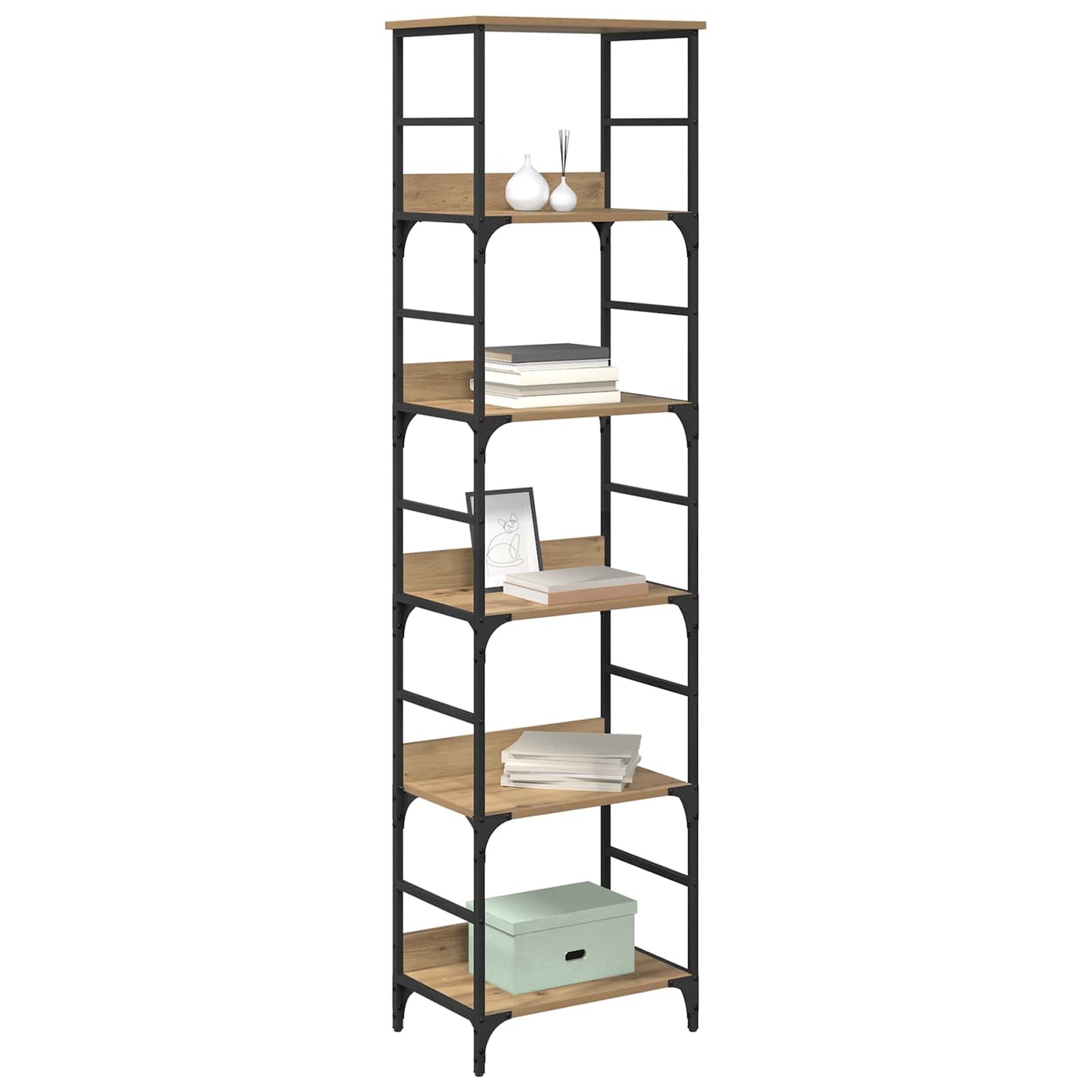 Bookshelf Artisan Oak 50x33x188.5cm Engineered Wood