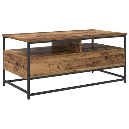 Coffee Table Old Wood 100 x 51 x 45 cm Engineered Wood