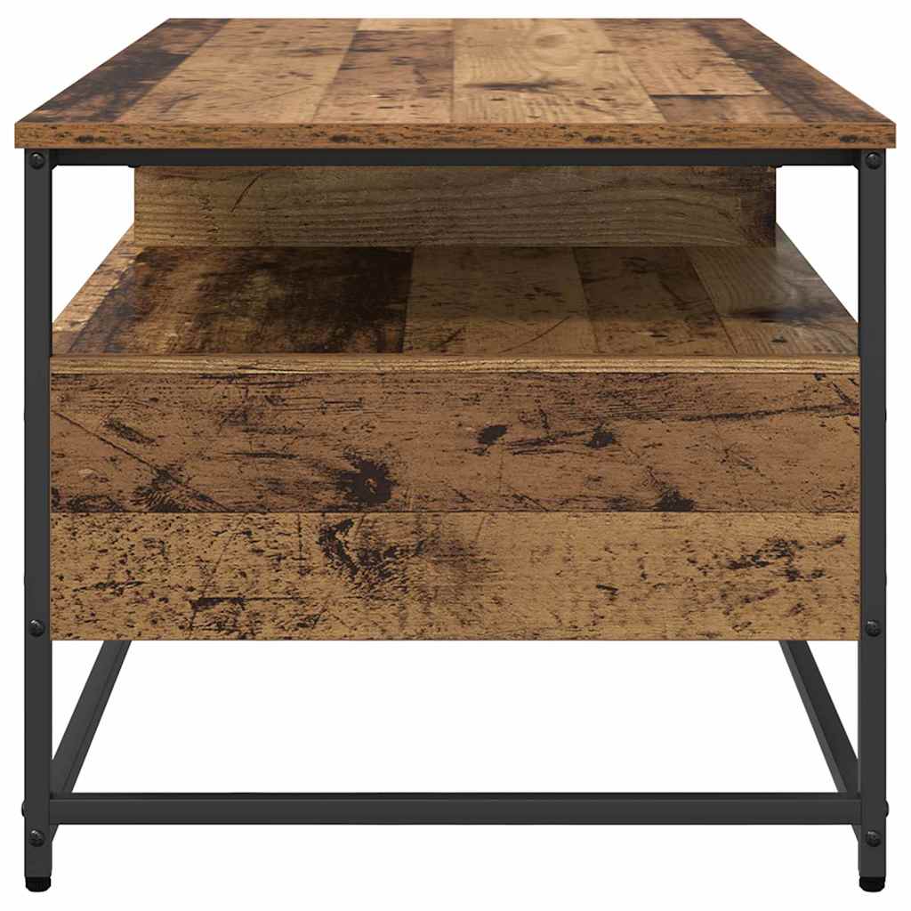 Coffee Table Old Wood 100 x 51 x 45 cm Engineered Wood