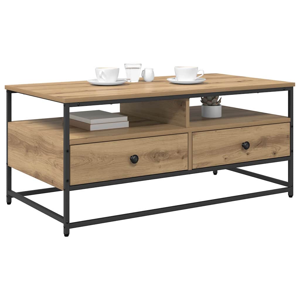 Coffee Table Artisan Oak 100 x 51 x 45 cm Engineered Wood
