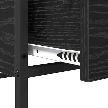 Coffee Table Black Oak 100 x 51 x 45 cm Engineered Wood