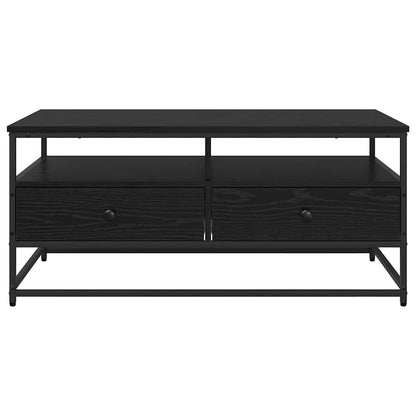 Coffee Table Black Oak 100 x 51 x 45 cm Engineered Wood