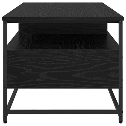 Coffee Table Black Oak 100 x 51 x 45 cm Engineered Wood
