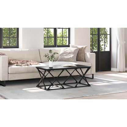 Coffee Table Black Oak 100 x 49 x 40 cm Engineered Wood