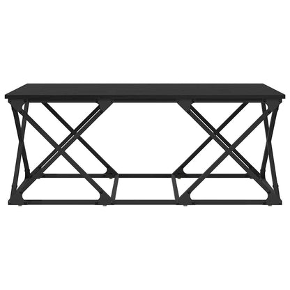 Coffee Table Black Oak 100 x 49 x 40 cm Engineered Wood