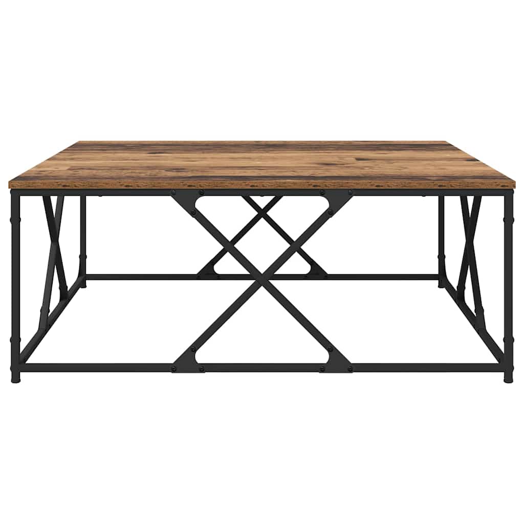 Coffee Table Old Wood 100 x 100 x 40 cm Engineered Wood