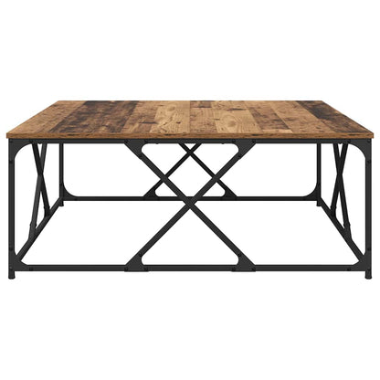 Coffee Table Old Wood 100 x 100 x 40 cm Engineered Wood