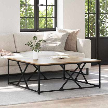 Coffee Table Artisan Oak 100 x 100 x 40 cm Engineered Wood