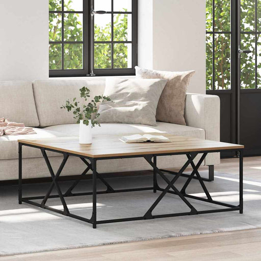 Coffee Table Artisan Oak 100 x 100 x 40 cm Engineered Wood