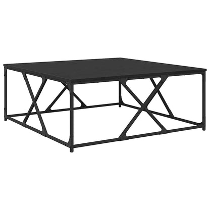 Coffee Table Black Oak 100 x 100 x 40 cm Engineered Wood