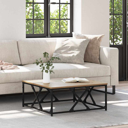 Coffee Table Artisan Oak 70 x 70 x 30 cm Engineered Wood