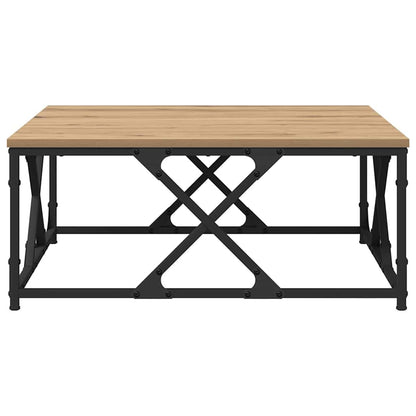 Coffee Table Artisan Oak 70 x 70 x 30 cm Engineered Wood