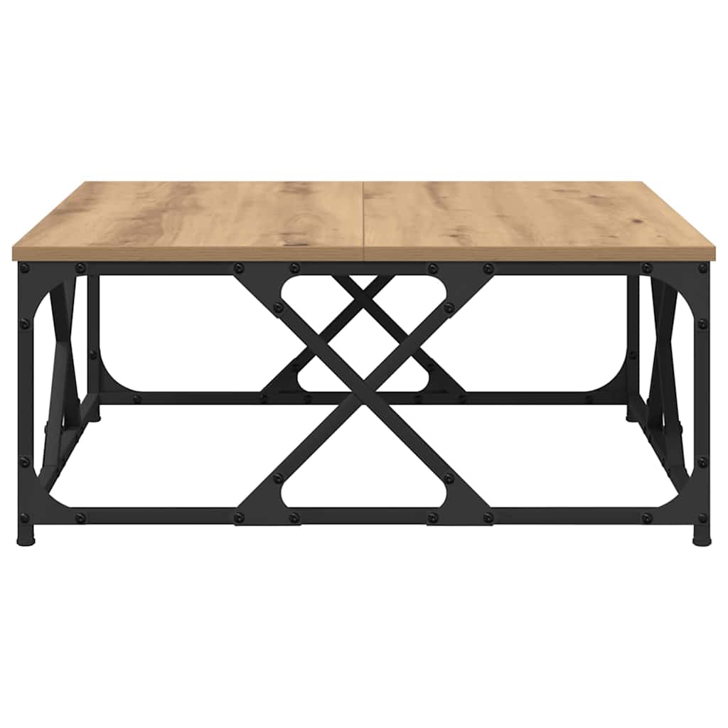 Coffee Table Artisan Oak 70 x 70 x 30 cm Engineered Wood