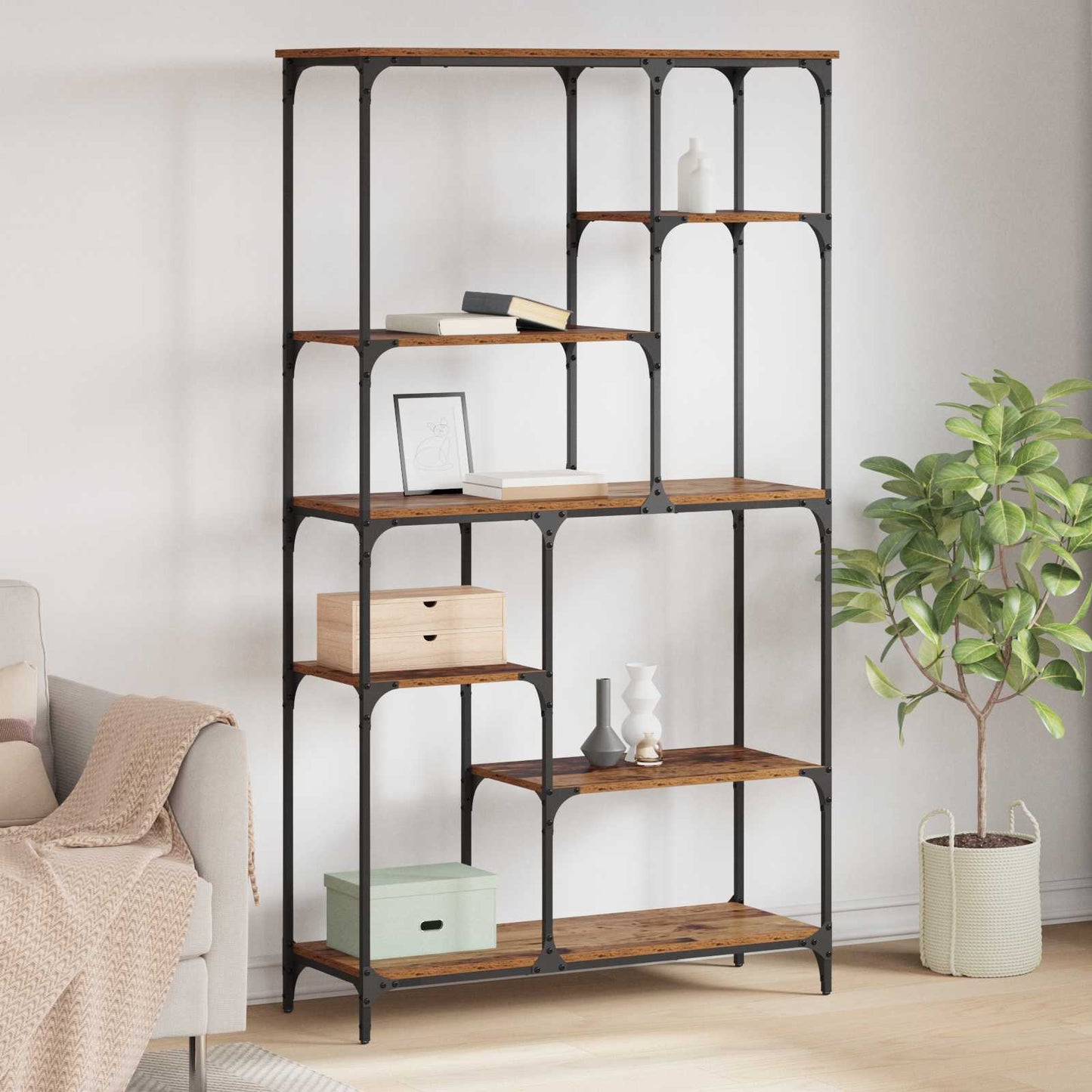 Bookshelf Old Wood 99 x 35.5 x 176 cm Engineered Wood