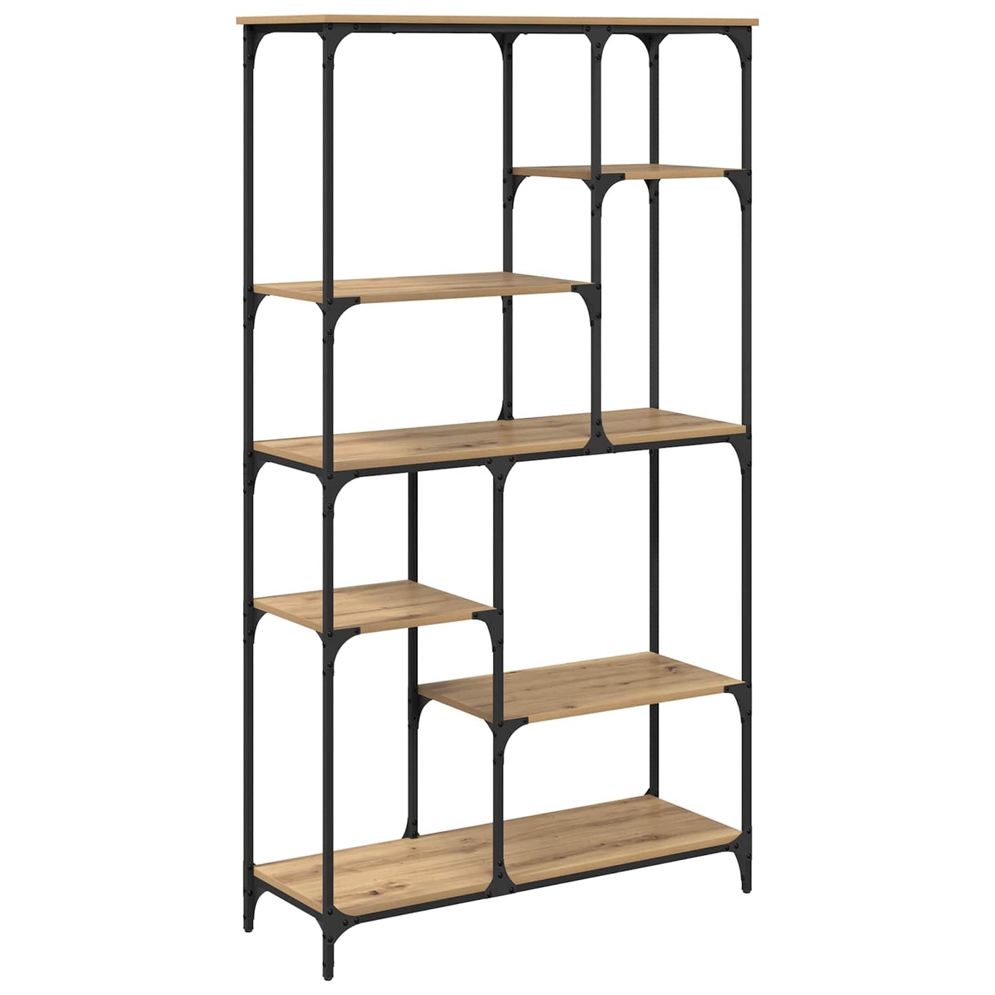 Bookshelf 5-Tier 99 x 35.5 x 176 cm Engineered Wood Artisan Oak