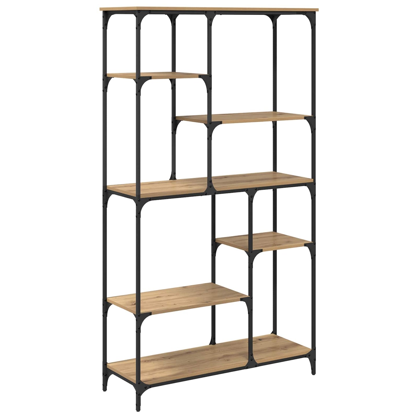 Bookshelf 5-Tier 99 x 35.5 x 176 cm Engineered Wood Artisan Oak