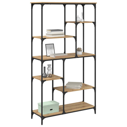 Bookshelf 5-Tier 99 x 35.5 x 176 cm Engineered Wood Artisan Oak