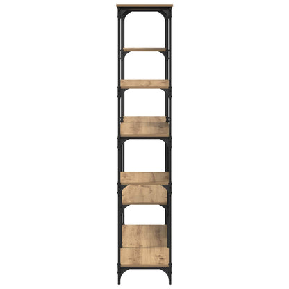 Bookshelf 5-Tier 99 x 35.5 x 176 cm Engineered Wood Artisan Oak