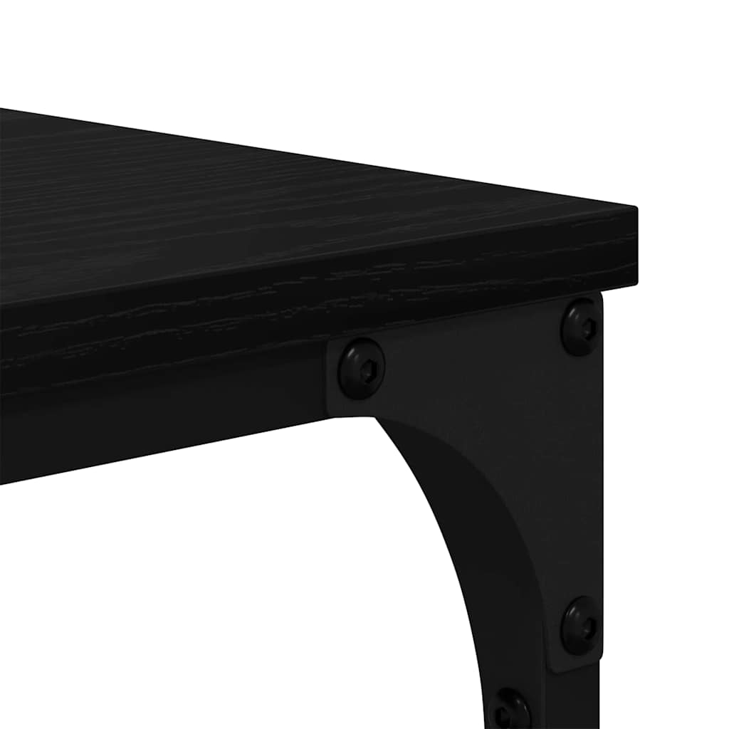 Bookshelf Black Oak 99 x 35.5 x 176 cm Engineered Wood