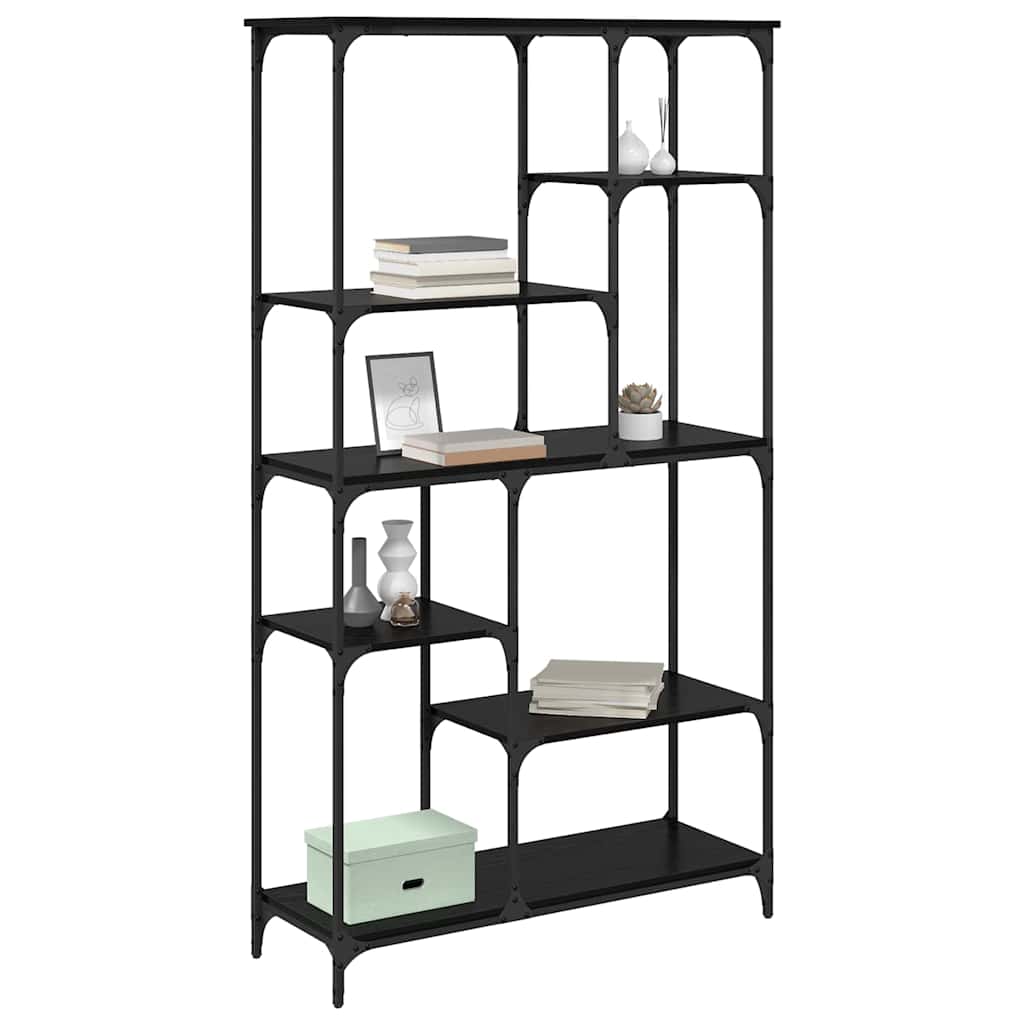 Bookshelf Black Oak 99 x 35.5 x 176 cm Engineered Wood