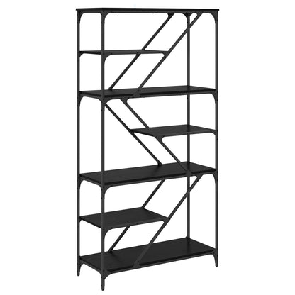 Bookshelf Black Oak 91 x 36 x 176 cm Engineered Wood
