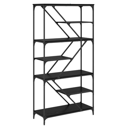 Bookshelf Black Oak 91 x 36 x 176 cm Engineered Wood