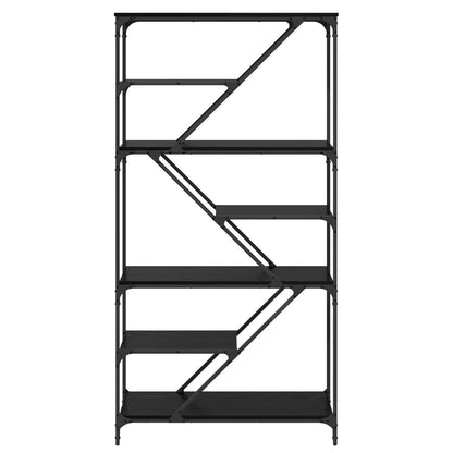 Bookshelf Black Oak 91 x 36 x 176 cm Engineered Wood