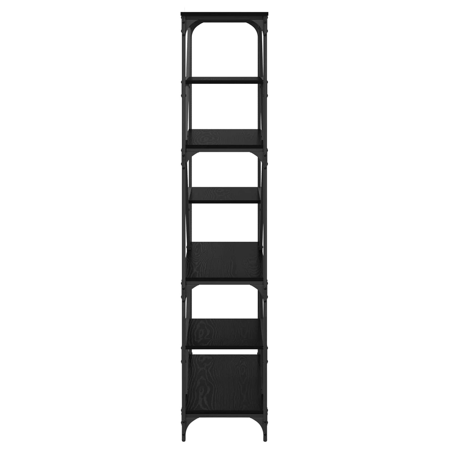 Bookshelf Black Oak 91 x 36 x 176 cm Engineered Wood