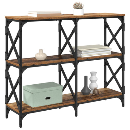 Console Table Old Wood 100 x 28 x 80.5 cm Engineered Wood