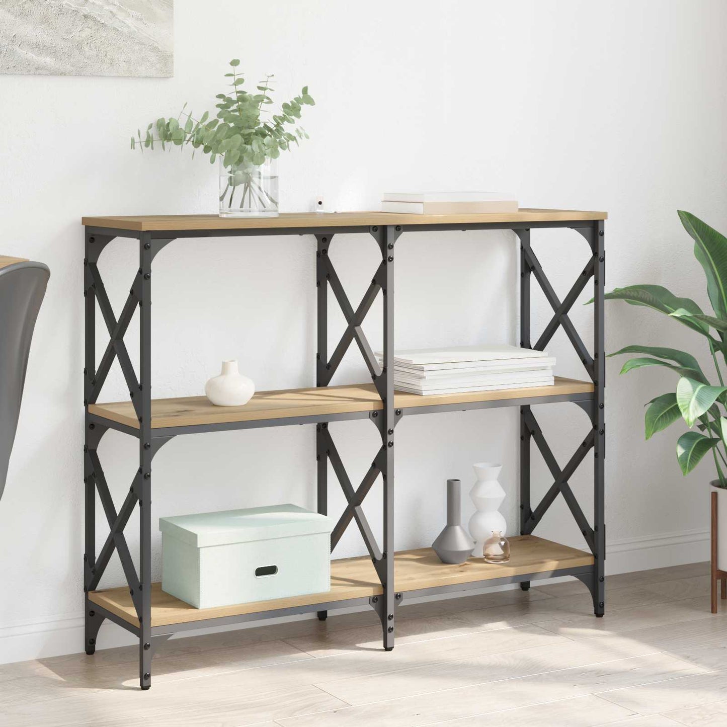 Console Table Artisan Oak 100 x 28 x 80.5 cm Engineered Wood