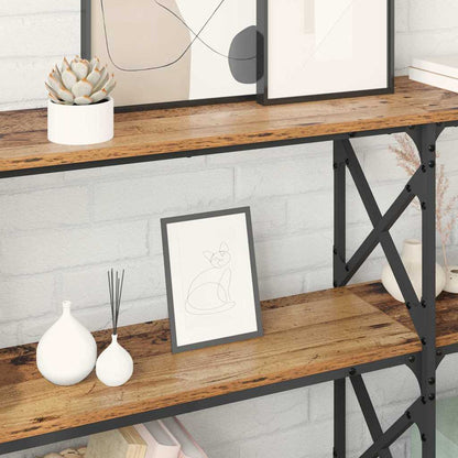 Console Table Old Wood 156 x 28 x 80.5 cm Engineered Wood