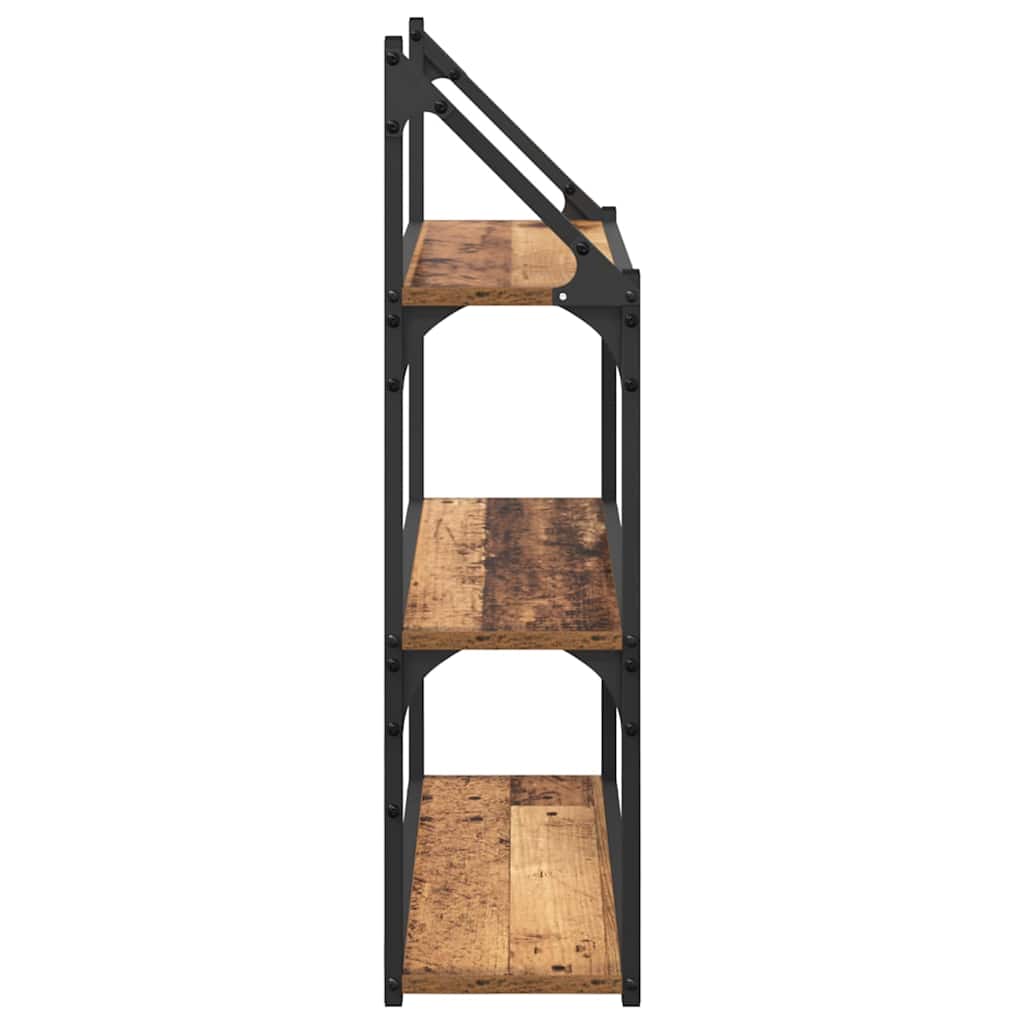Wall Shelf Old Wood 60 x 21 x 78.5 cm Engineered Wood