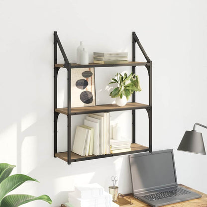 Wall Shelf Wall-Mounted Artisan Oak 60 x 21 x 78.5 cm