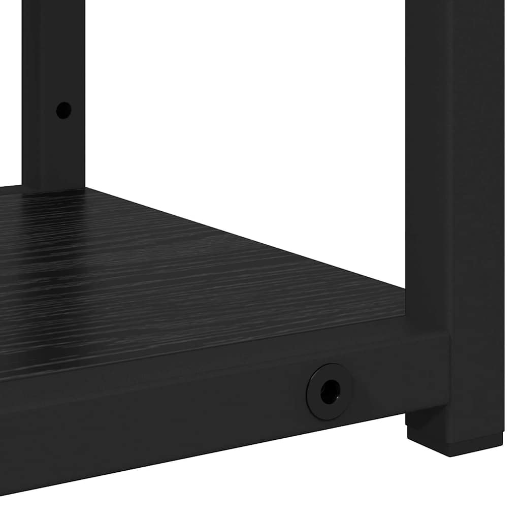 Wall Shelf Black Oak 60 x 21 x 78.5 cm Engineered Wood