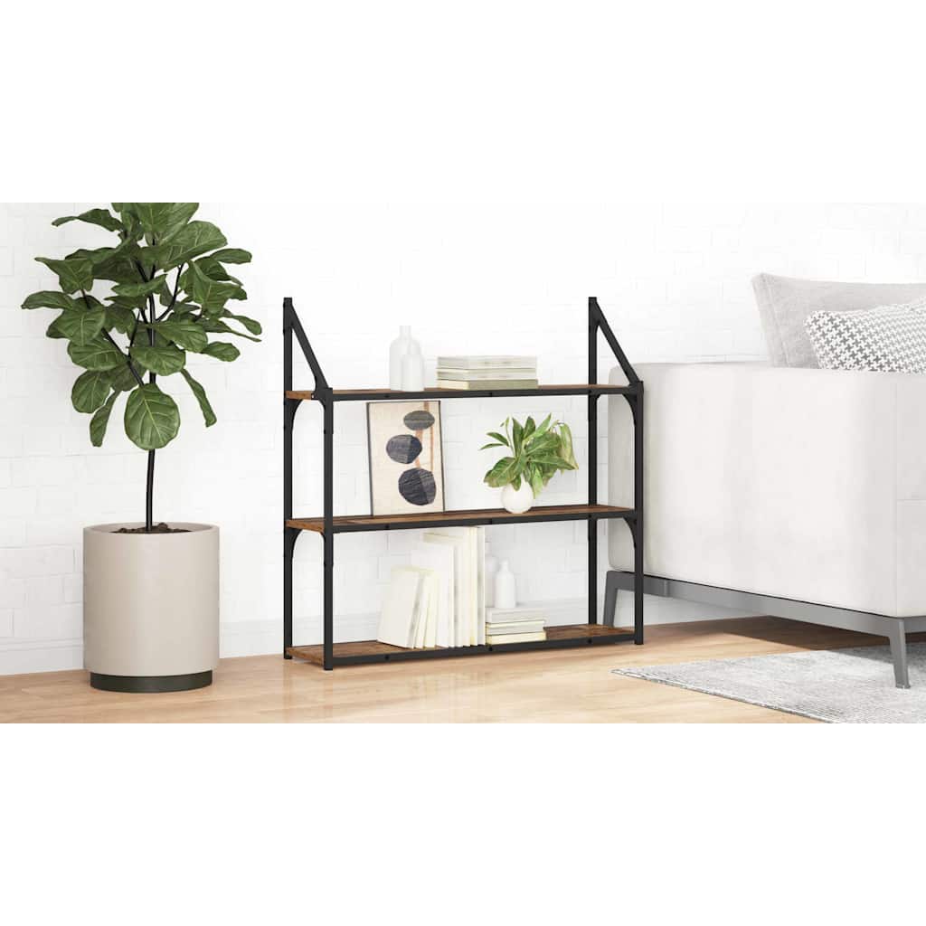 Wall Shelf Old Wood 80 x 21 x 78.5 cm Engineered Wood