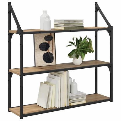 Wall Shelf Artisan Oak 80 x 21 x 78.5 cm Engineered Wood