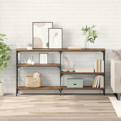 Console Table Old Wood 150 x 29 x 76.5 cm Engineered Wood