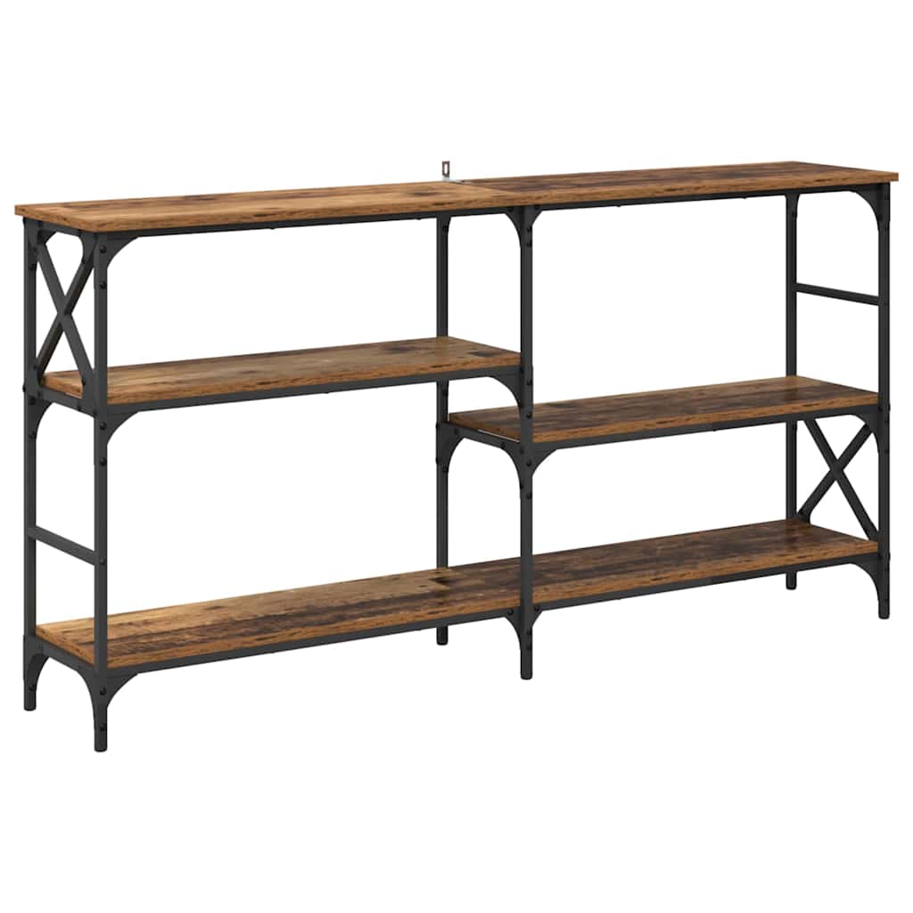 Console Table Old Wood 150 x 29 x 76.5 cm Engineered Wood