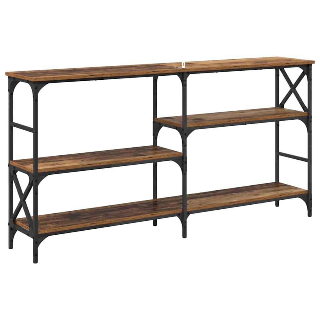 Console Table Old Wood 150 x 29 x 76.5 cm Engineered Wood