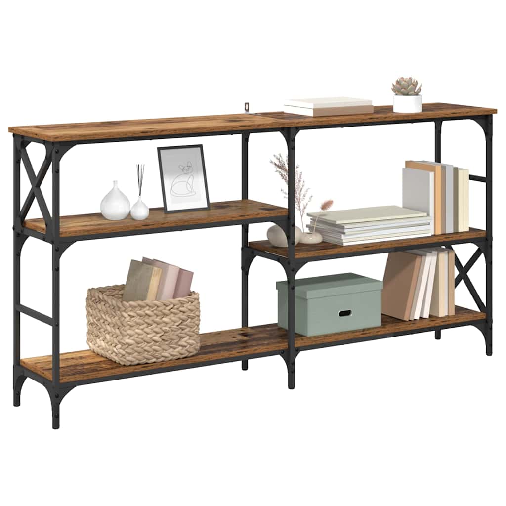 Console Table Old Wood 150 x 29 x 76.5 cm Engineered Wood