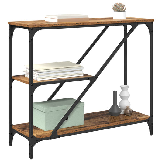 Console Table Old Wood 88.5 x 30 x 75 cm Engineered Wood