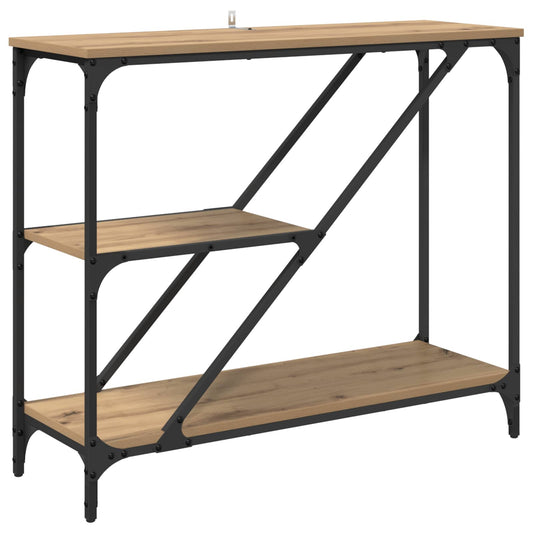 Console Table Artisan Oak 88.5 x 30 x 75 cm Engineered Wood