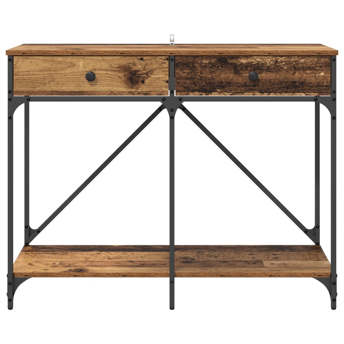 Console Table Old Wood 100 x 39 x 78.5 cm Engineered Wood