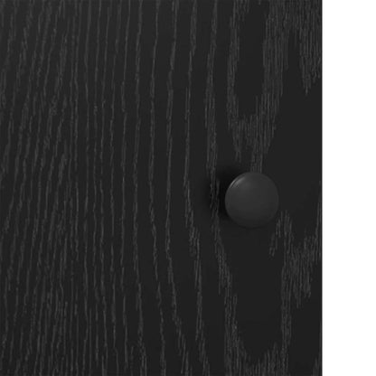 Sideboard Black Oak 70 x 30 x 80 cm Engineered Wood