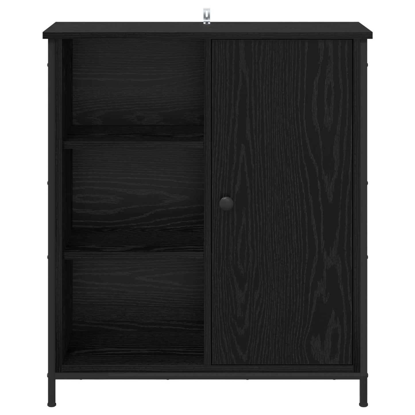 Sideboard Black Oak 70 x 30 x 80 cm Engineered Wood