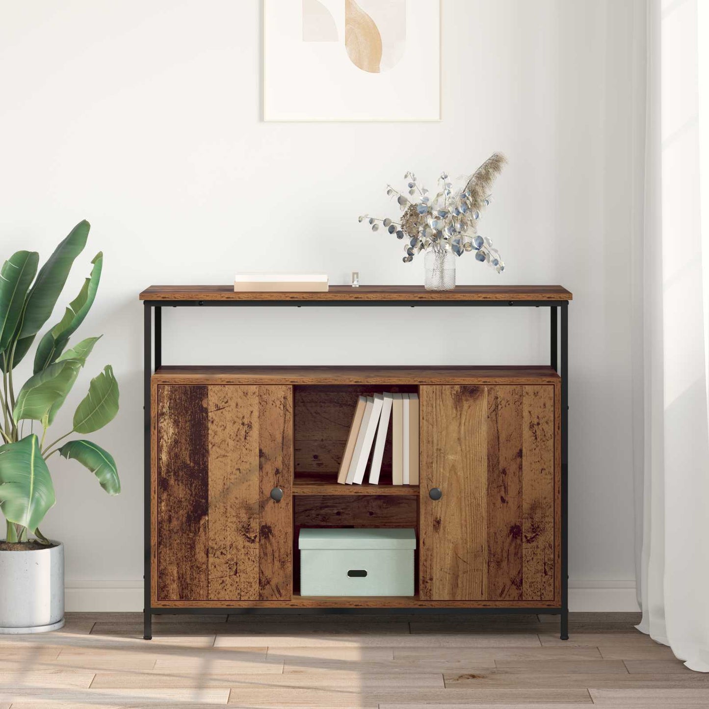 Sideboard Old Wood 100 x 35 x 80 cm Engineered Wood